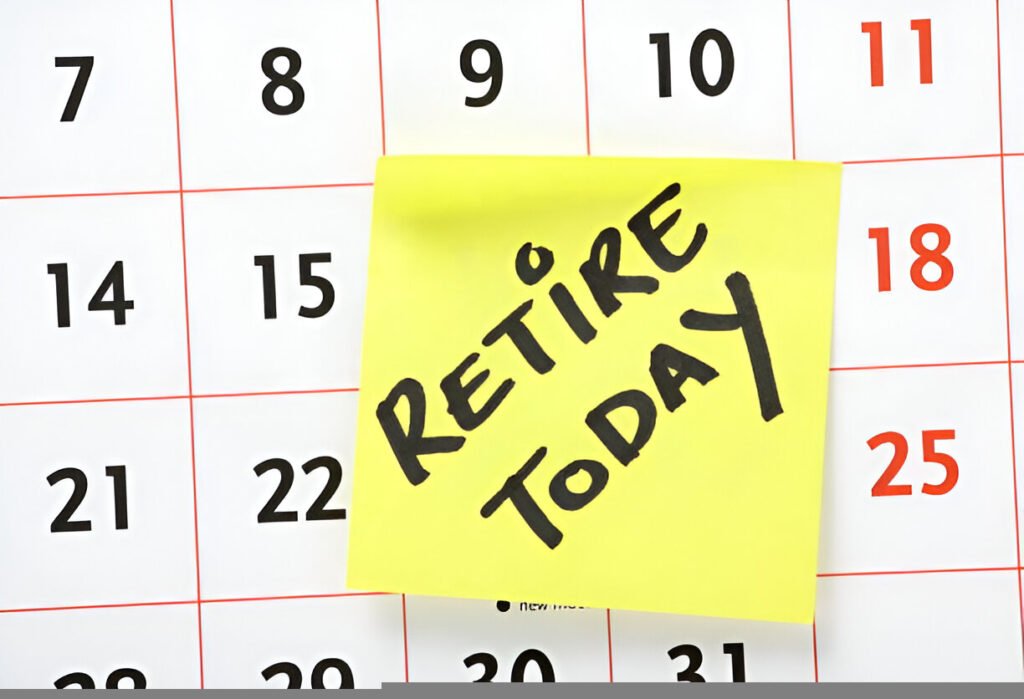action plan if you are retiring today