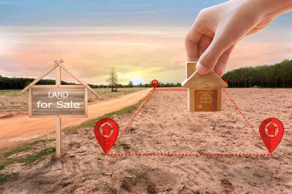 allocate land sale price of asset