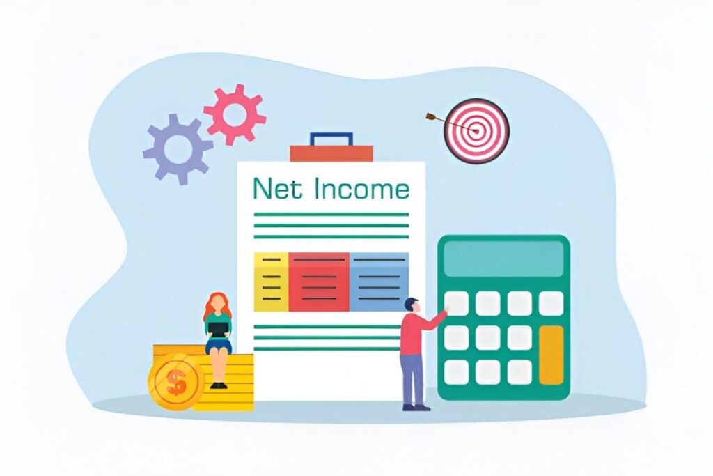 allocating net income to net asset accounts