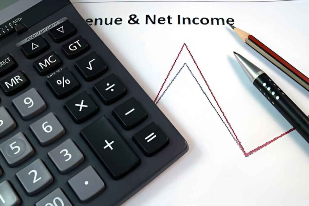 calculate net income with investments dividends reenues and expenses